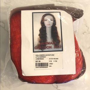Lacey Costume Wig - Mermaid Cartoon Red